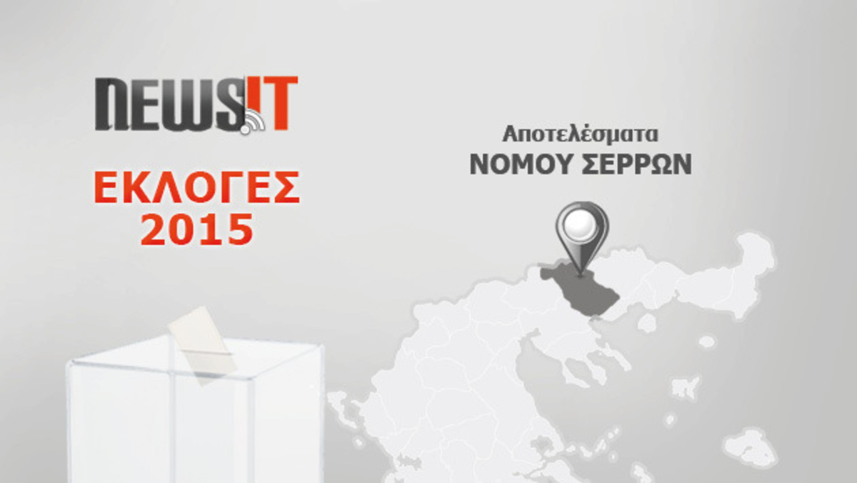 Αποτελέσματα Εκλογών 2015: Νομός Σερρών