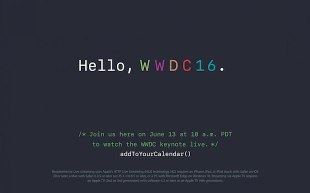 WWDC 2016: Στις 13 Ιουνίου η Apple κάνει νέες ανακοινώσεις!