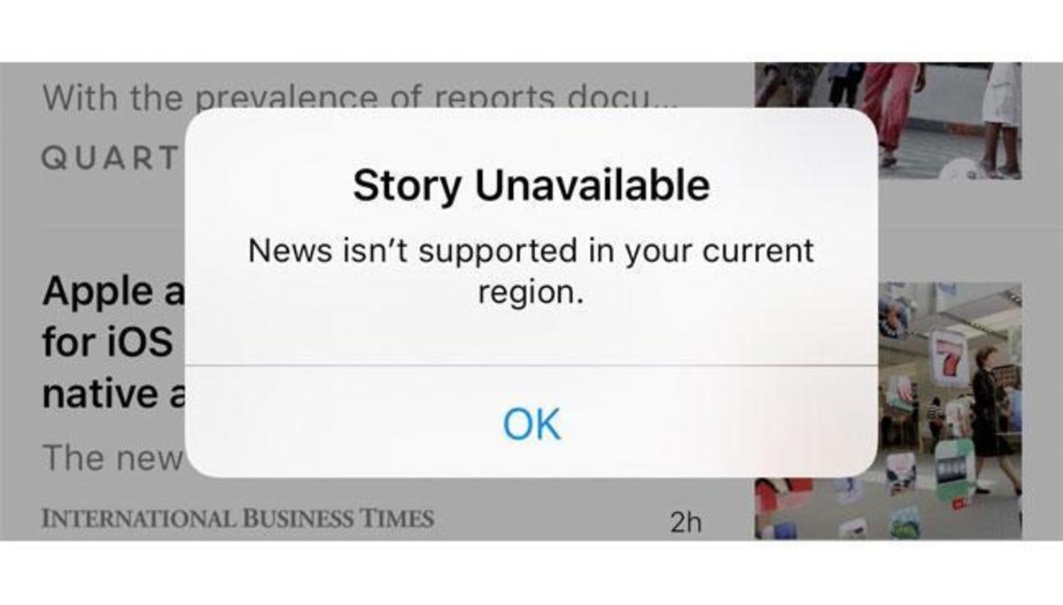 Η Apple μπλοκάρει το Apple News στην Κίνα!