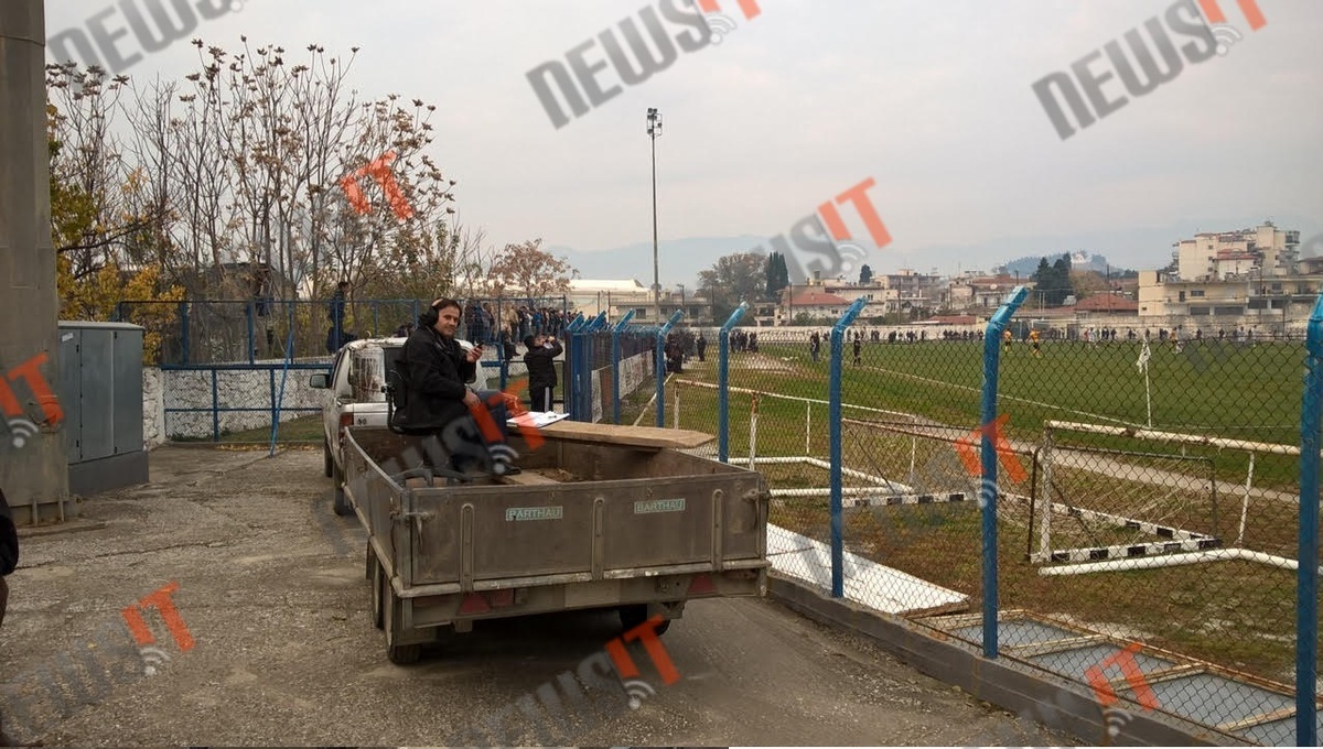 Άρης-Σιδηρόκαστρο σε μετάδοση από την… καρότσα! – ΦΩΤΟΓΡΑΦΙΕΣ