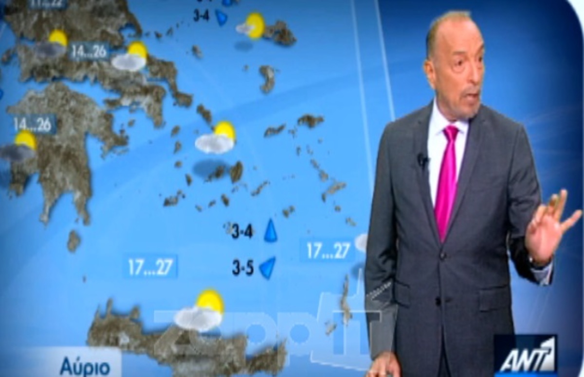 Εκτός εαυτού ο Τάσος Αρνιακός την ώρα της πρόγνωσης του καιρού!