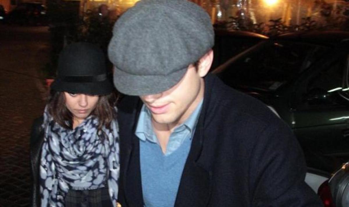 Αυτός είναι έρωτας! Mila Kunis και Ashton Kutcher απολαμβάνουν ρομαντικό δείπνο στην Ρώμη!