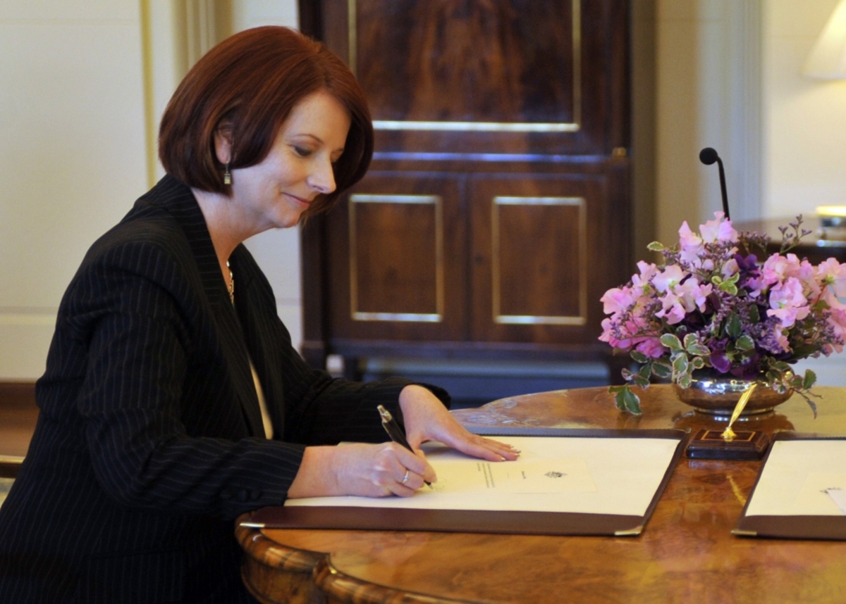 Η Τζούλια Τζίλαρν είναι η πρώτη γυναίκα πρωθυπουργός της Αυστραλίας. ΦΩΤΟ REUTERS