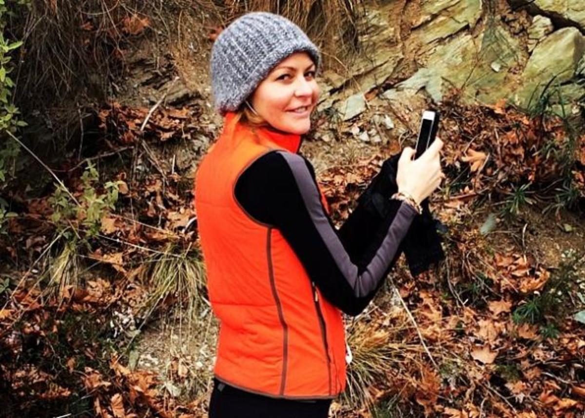 Τζένη Μπαλατσινού: Με τον γιο της στο βουνό