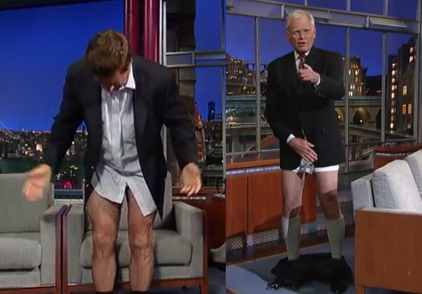 Κατέβασαν τα παντελόνια τους στην εκπομπή ο Alec Baldwin και ο David Letterman!