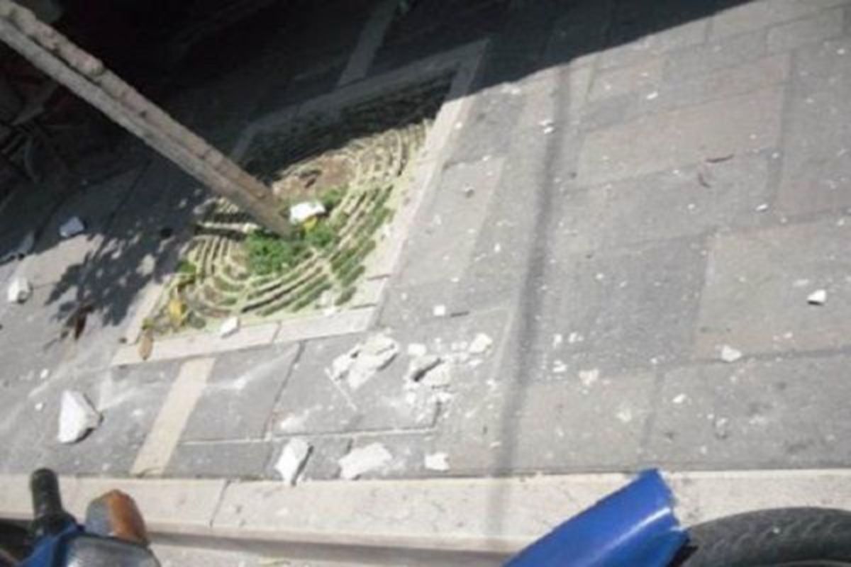 Έπεσε μπαλκόνι στο κέντρο του Ηρακλείου