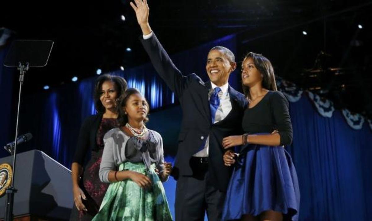 B. Obama: Οι πανηγυρισμοί για την επανεκλογή με τις τρεις γυναίκες της ζωής του! Φωτογραφίες