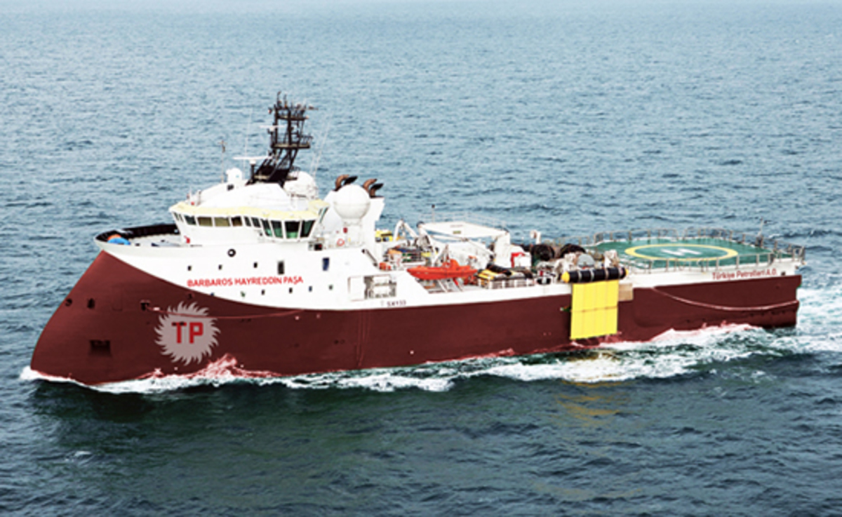 Το τουρκικό ερευνητικό σκάφος μπορεί να πραγματοποιεί έρευνες σε βάθος 6 χιλιομέτρων με τρισδιάστατη μορφή