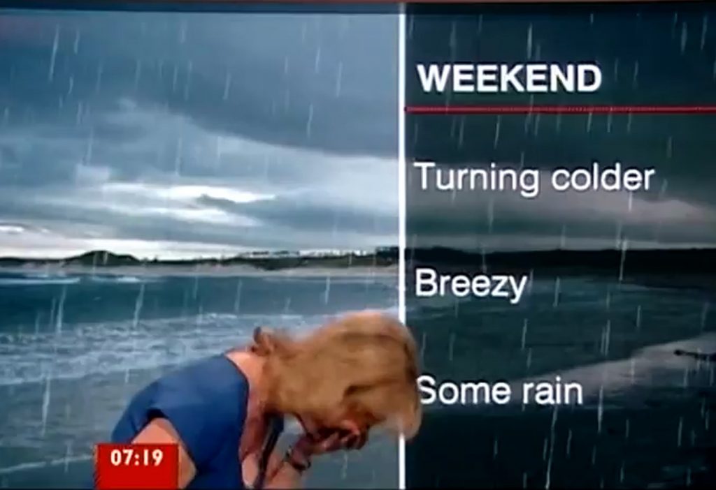 Τι έπαθε στον αέρα η διάσημη μετεωρολόγος του BBC;