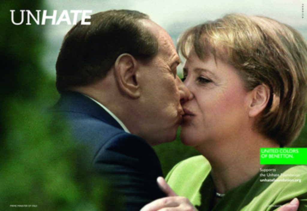 Benetton: Έβαλε πολιτικούς και θρησκευτικούς ηγέτες να φιλούνται στο στόμα! – φωτο