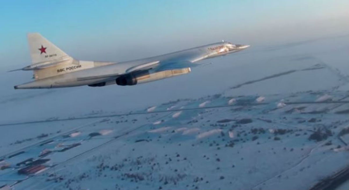 Σπάνιο βίντεο από την πτήση του βομβαρδιστικού αεροσκάφους Βlackjack Tu-160 πάνω από την Αρκτική