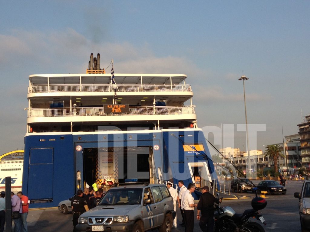 Έλυσε κάβους μετά από 3 ώρες το Blue Star Νάξος – Φάρσα το τηλεφώνημα για βόμβα!