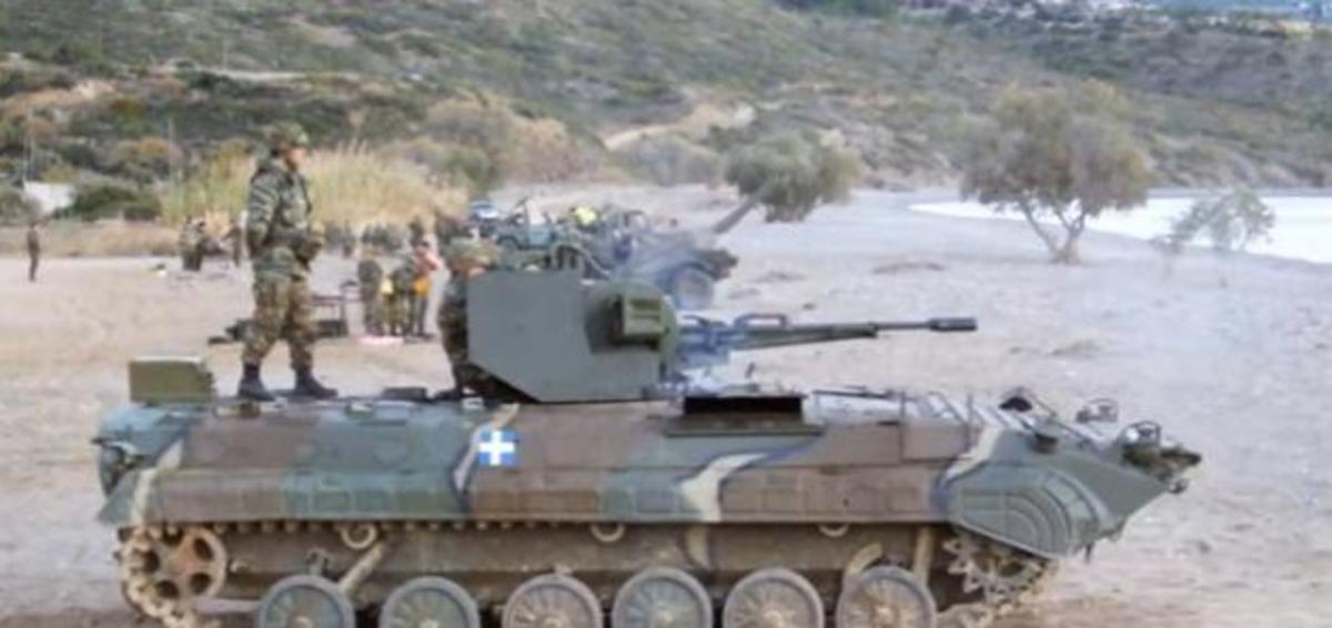 BMP 1 του Ελληνικού Στρατού σε άσκηση με πραγματικά πυρά [vid]