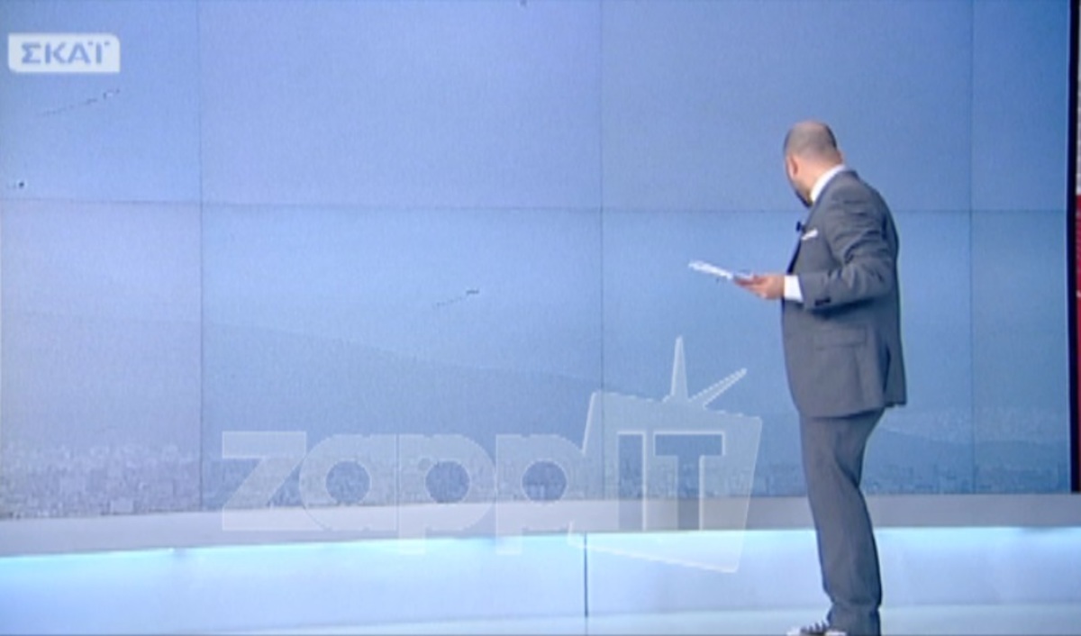 Τι έκανε ο Μπογδάνος μπροστά από το video wall την ώρα που τον έβγαλαν στον αέρα;