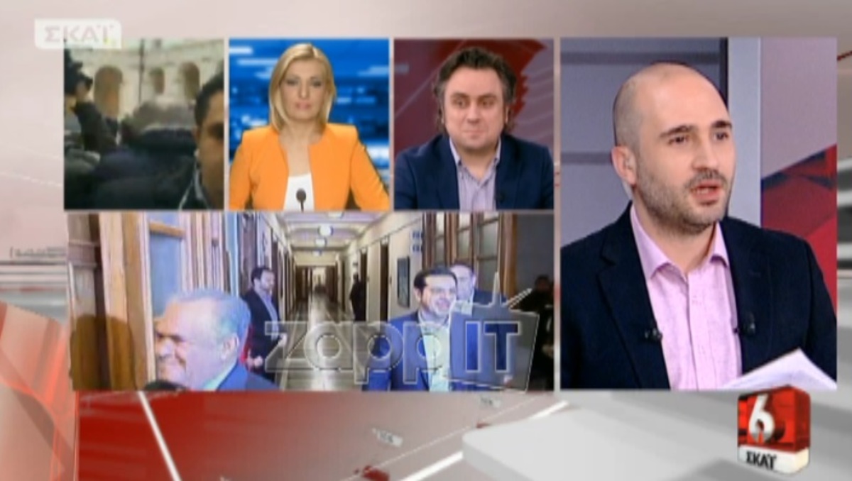 Μοναδικό στιγμιότυπο: Ο Μπογδάνος τραγουδά την ώρα της συνάντησης Τσίπρα – Ρέντσι!