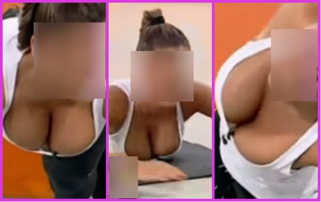 Έσκυψε και φάνηκαν όλα! – Σε αμηχανία ο γυμναστής