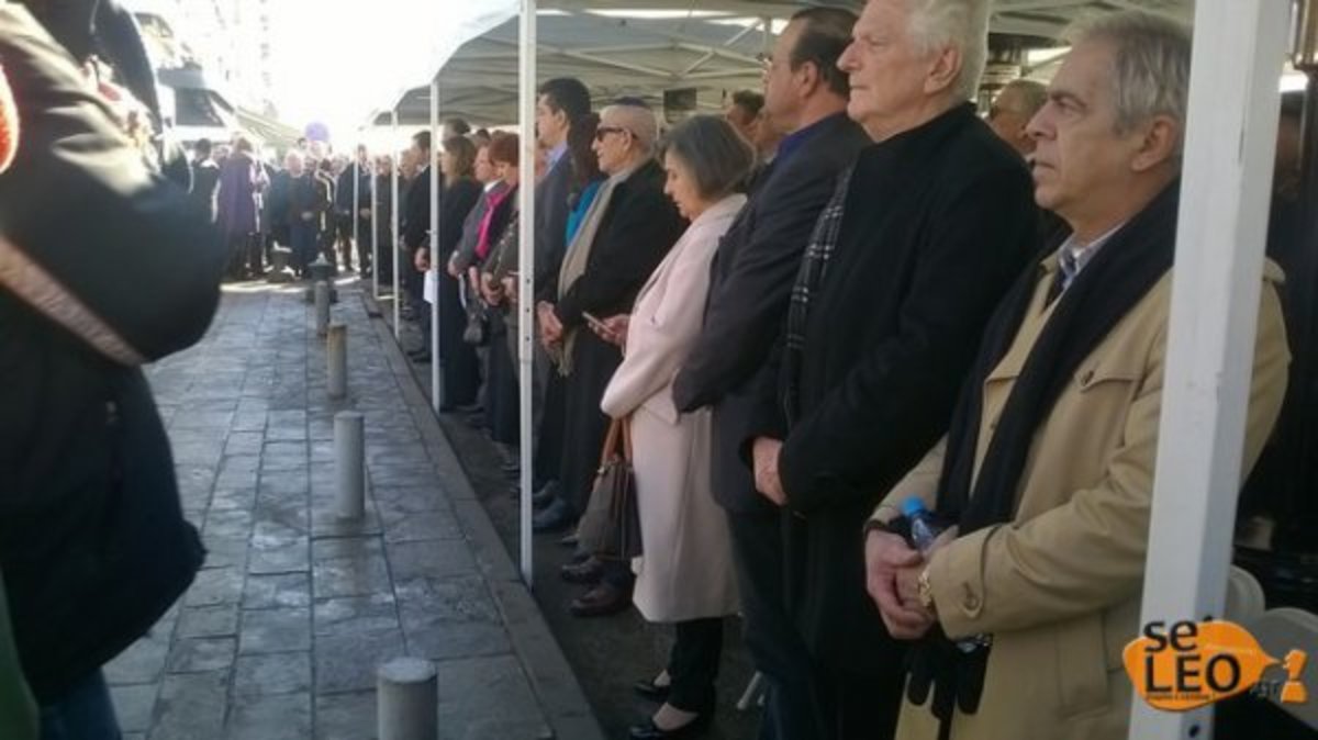 Θεσσαλονίκη: Με κιπά ο Μπουτάρης στην εκδήλωση για το Εβραϊκό Ολοκαύτωμα (ΦΩΤΟ)