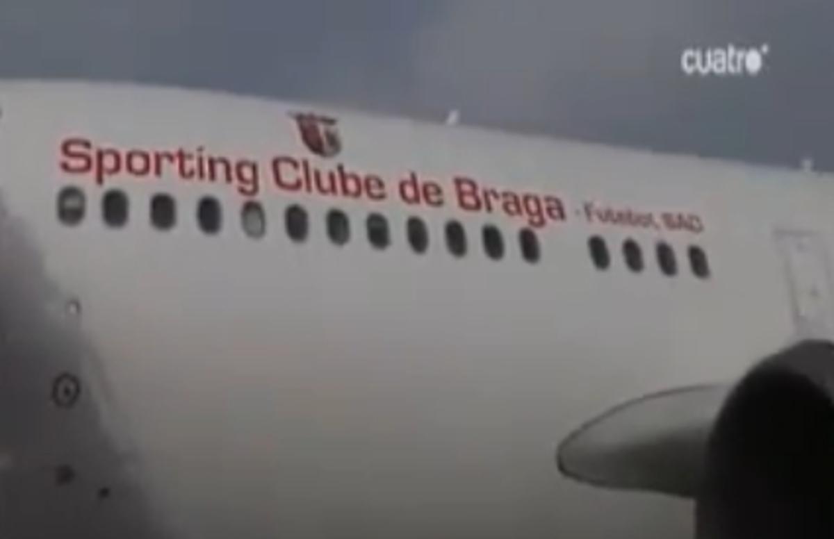 To είδαμε κι αυτό: Με αεροπλάνο της Μπράγκα ταξίδεψε η Μπαρτσελόνα!