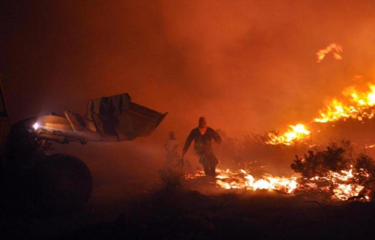 Στιγμιότυπο από τις φωτιές του περασμένου Αυγούστου - ΦΩΤΟ EUROKINISSI