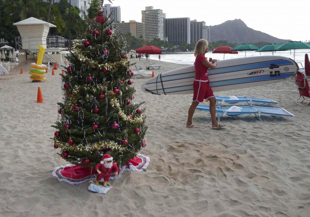 Χριστούγεννα ή μαλλον Καλοκαιρούγεννα στην Χαβάη...