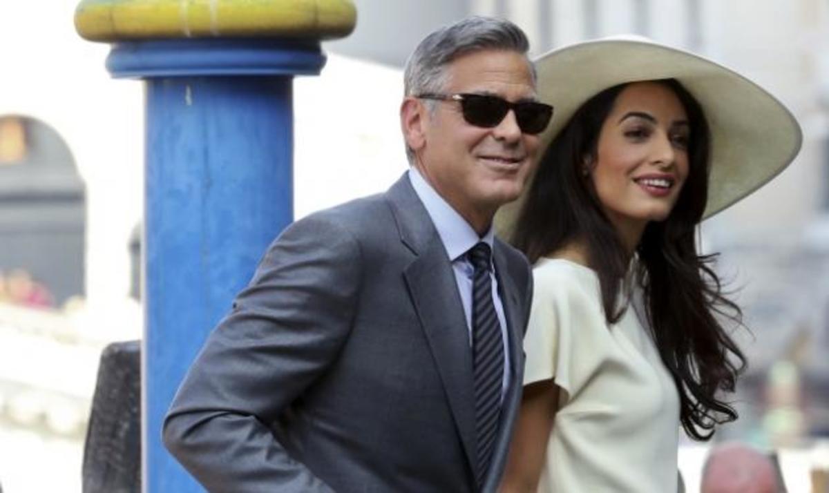 George Clooney – Amal Alamuddin: Οι πρώτες φωτογραφίες από τον πολιτικό τους γάμο στη Βενετία!