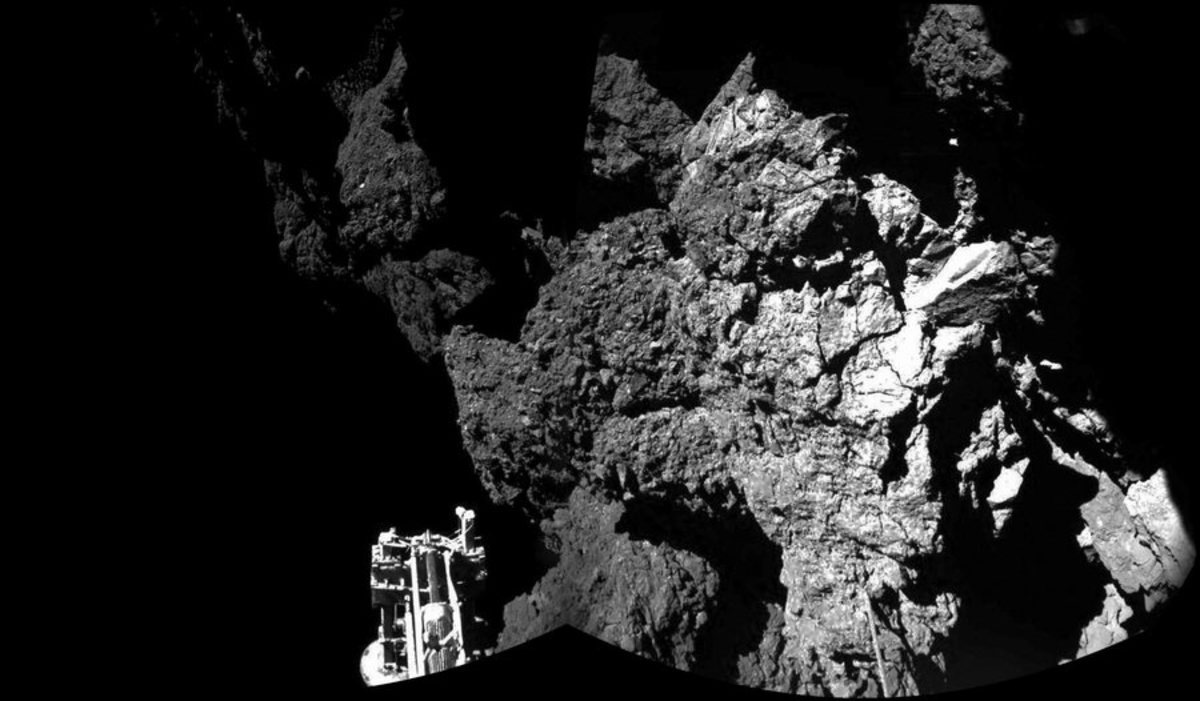 Η πρώτη φωτογραφία του ρομπότ Philae στον κομήτη Tchouri