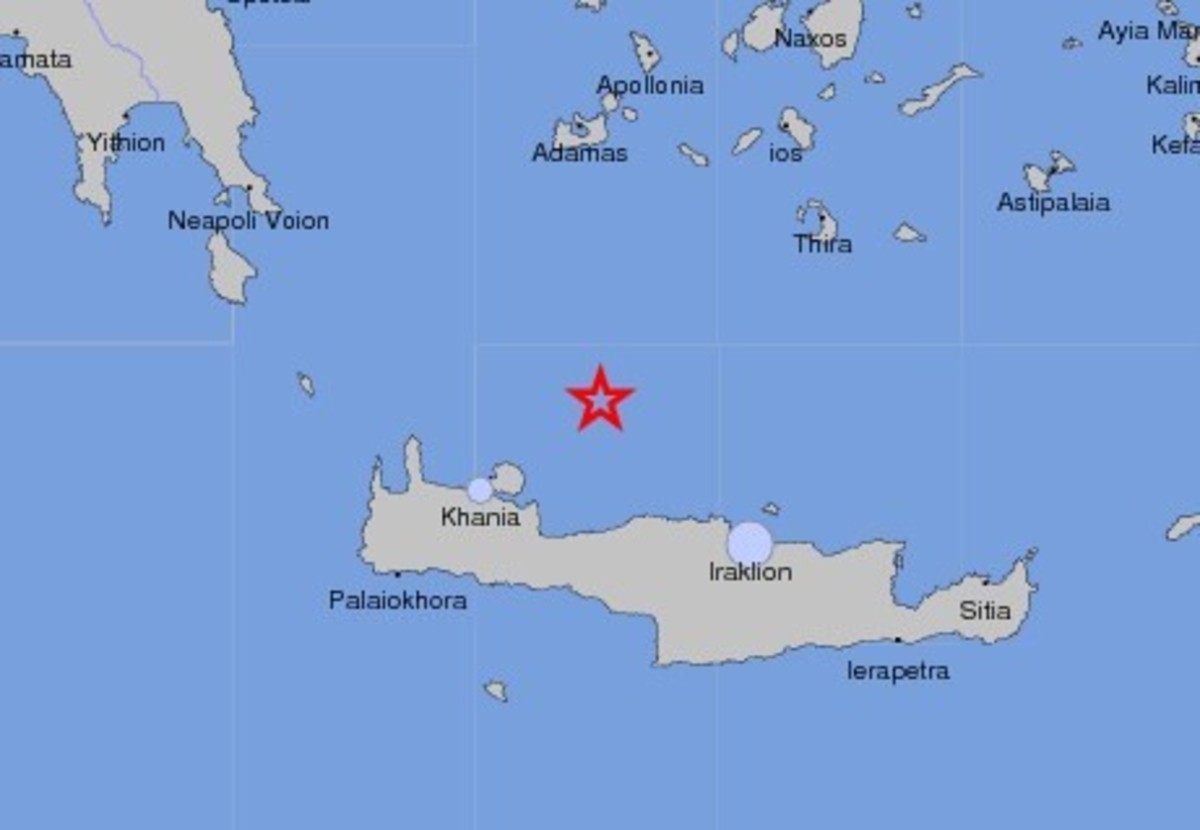 Σεισμός στη Βόρεια Κρήτη