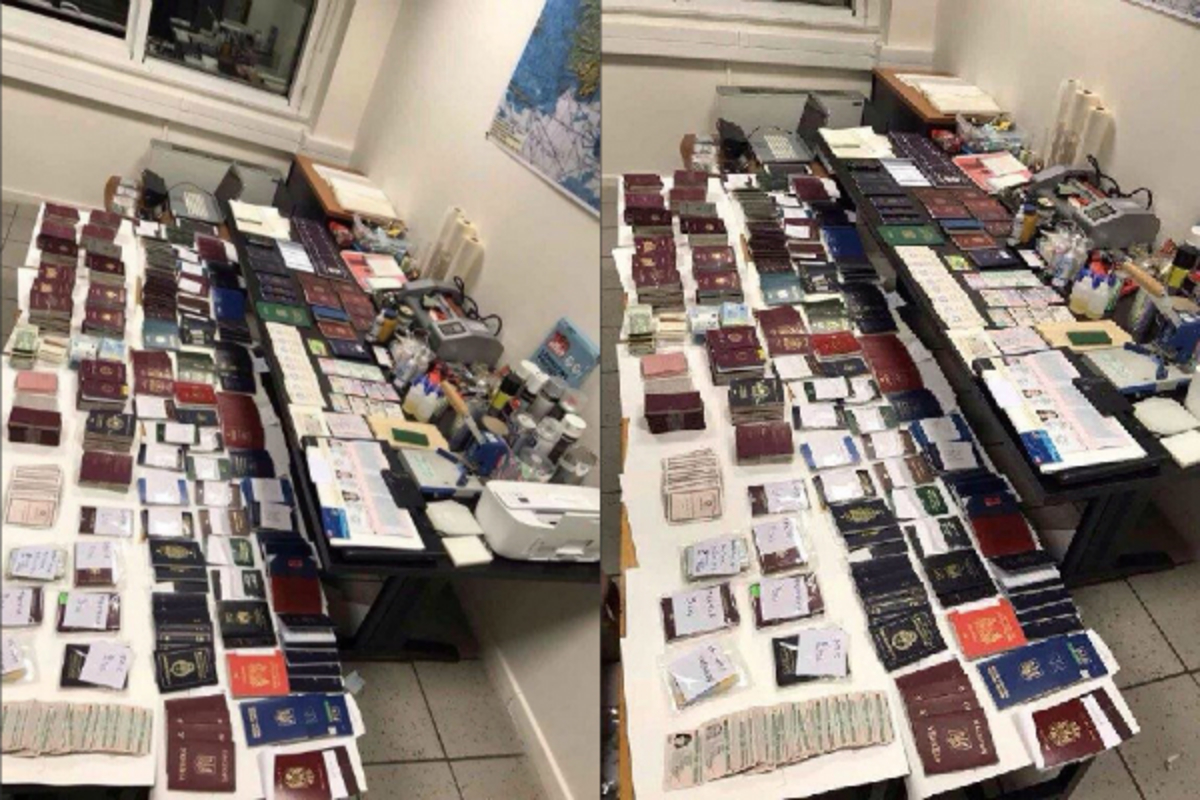Εργαστήριο στην “καρδιά” της Αθήνας – Έβγαζαν πλαστά χαρτιά σε μετανάστες [pics]