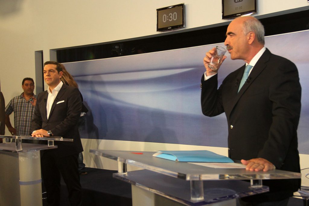 Debate πολιτικών αρχηγών – Τι είπαν Τσίπρας και Μεϊμαράκης μόλις έκλεισαν τα φώτα