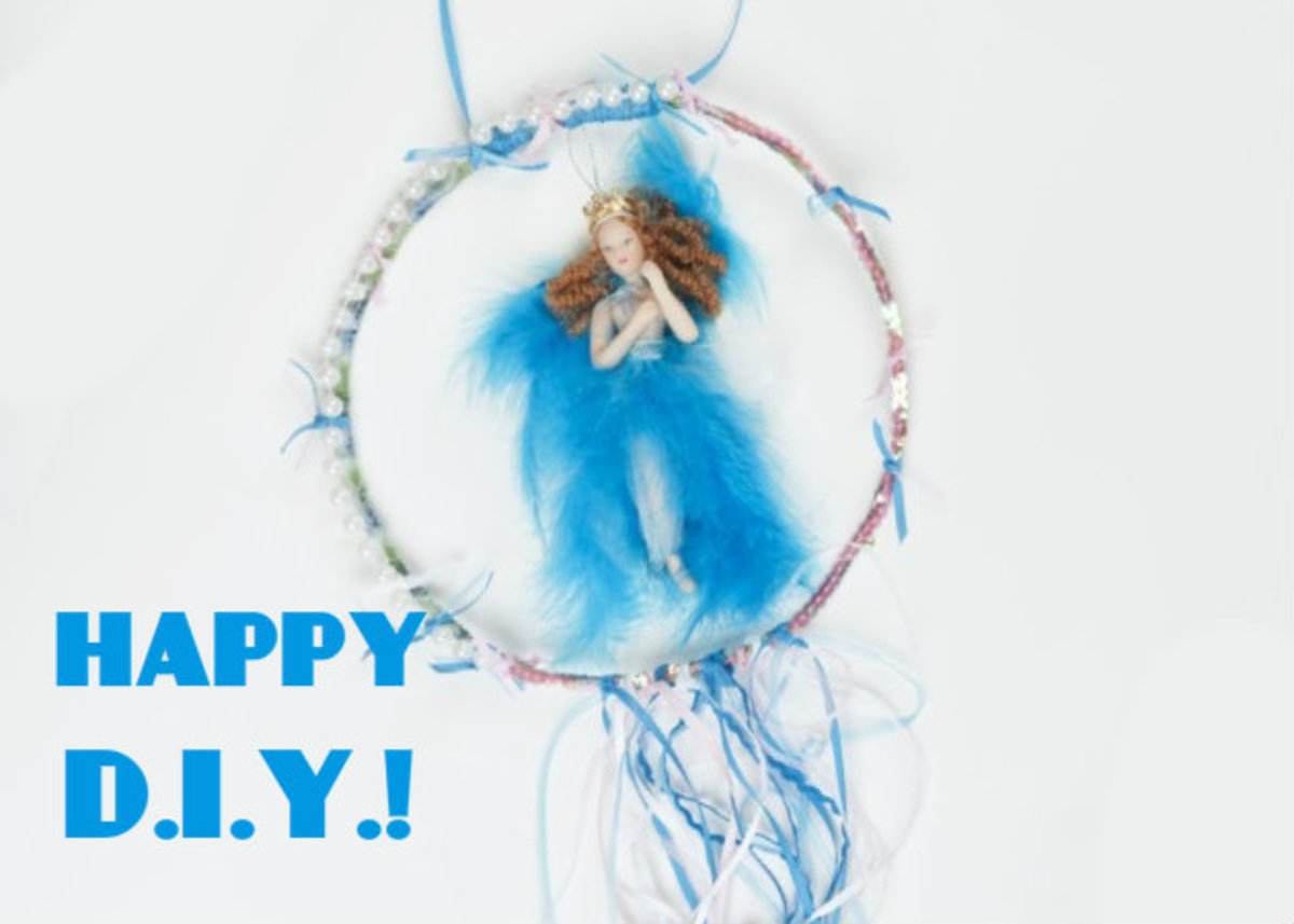 Φτιάξε ένα κρεμαστό διακοσμητικό στεφάνι για το παιδικό δωμάτιο!