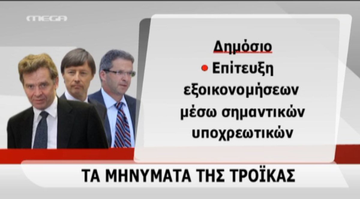 Τα μηνύματα της τρόικας