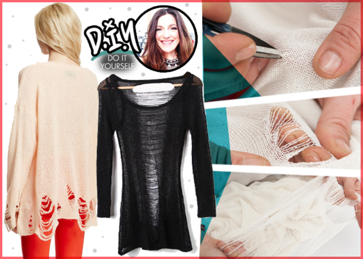 Μεταμόρφωσε ένα παλιό πλεκτό τοπ σε fashion item!