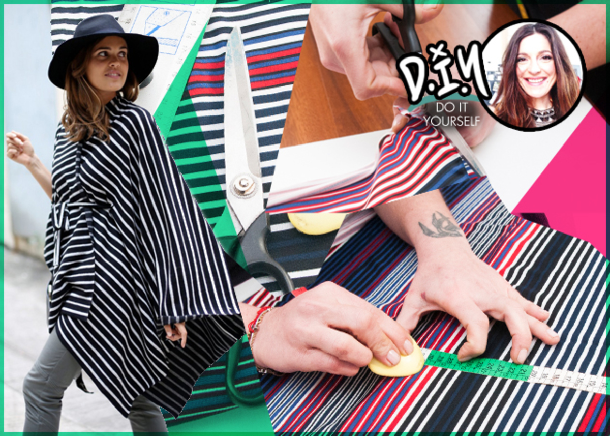 Φτιάξε μόνη σου μια κομψή blanket-cape!