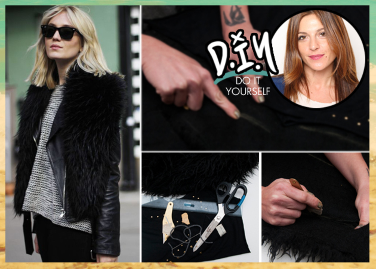 H Πόπη Αναστούλη σου δείχνει πως να φτιάξεις μόνη σου ένα γούνινο γιλέκο!