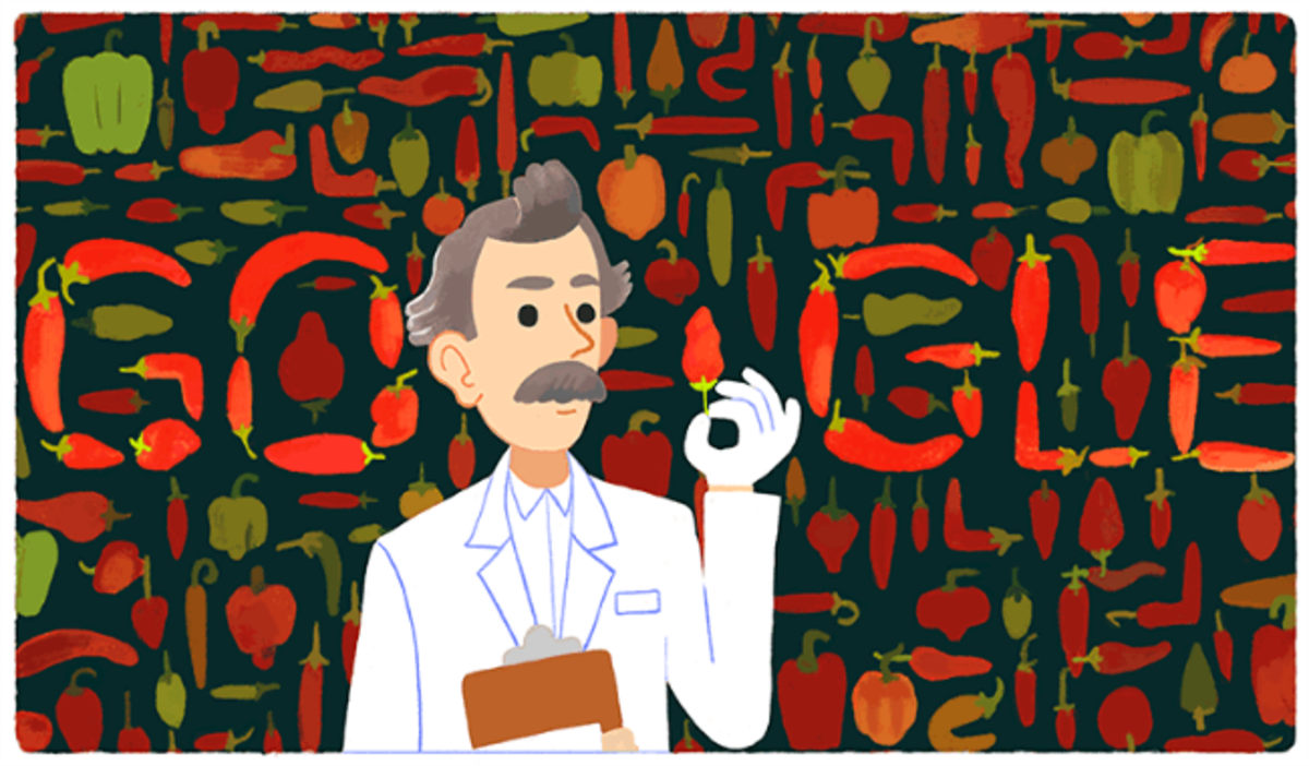 Wilbur Scoville: Το doodle της Google για τα 151 χρόνια από την   γέννηση του!