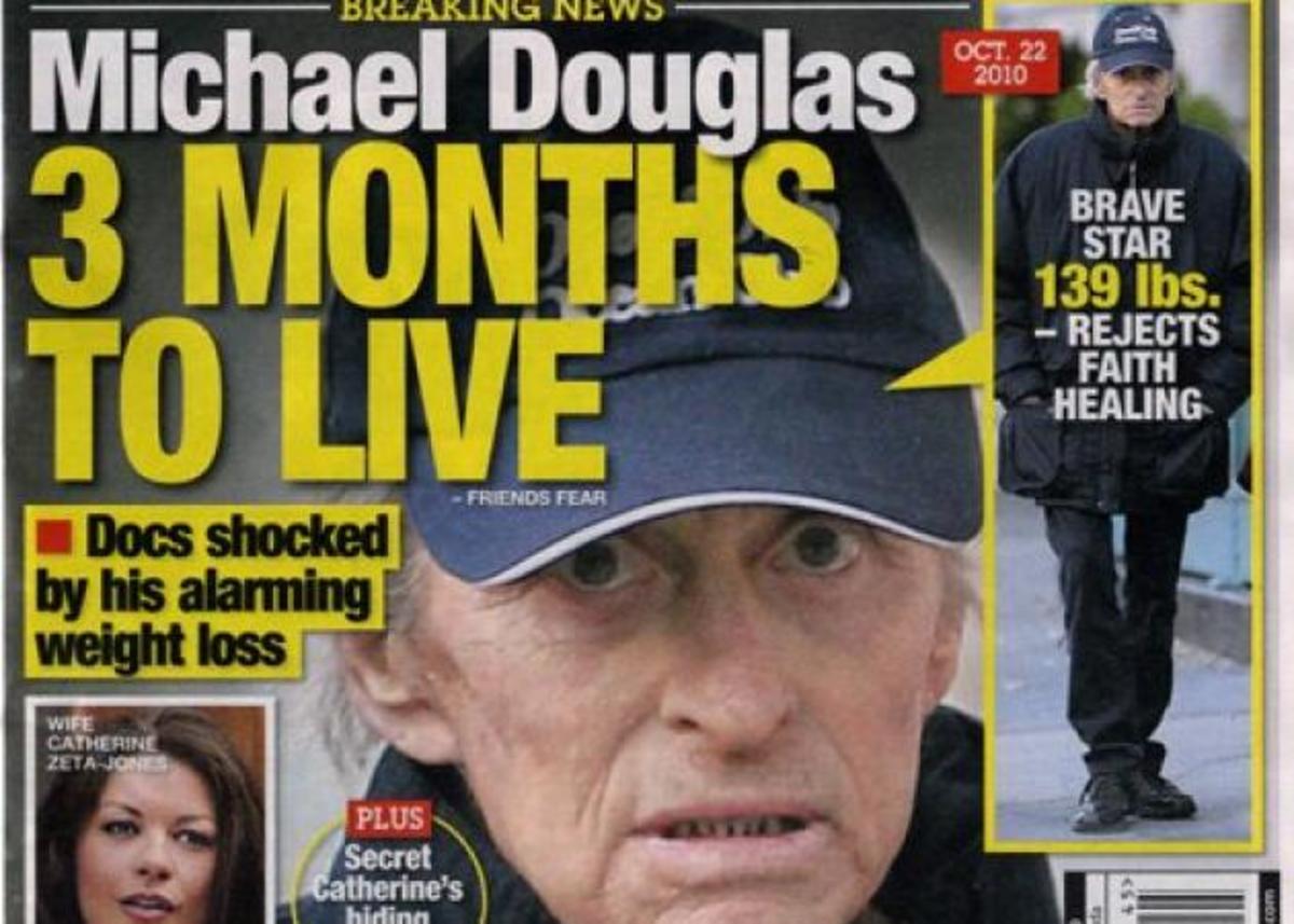 “Βόμβα” Νational Enquirer: “Ο Michael Douglas έχει τρεις μήνες ζωής”