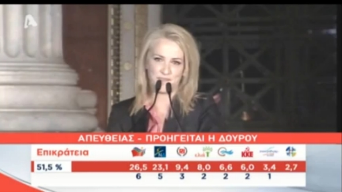 Δήλση Δούρου στα Προπύλαια