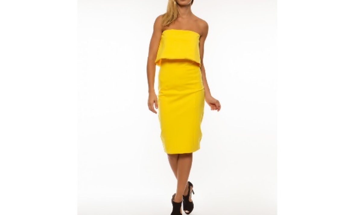Το κίτρινο strapless φόρεμα που θα σε κάνει να ξεχωρίσεις!