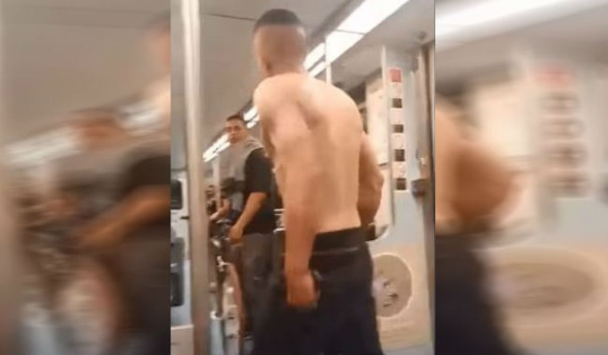 Μεθυσμένος πήγαινε γυρεύοντας μέσα στο μετρό και βρήκε το δάσκαλο του (ΒΙΝΤΕΟ)
