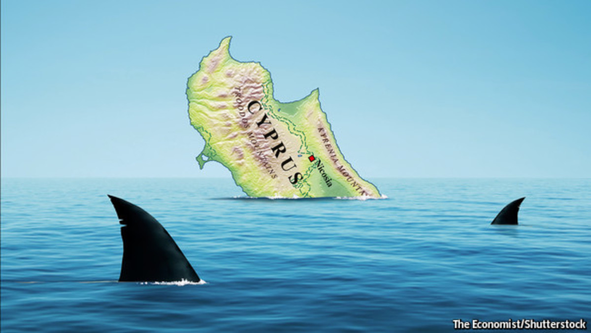 Economist: Καρχαρίες γύρω από τη βυθιζόμενη Κύπρο