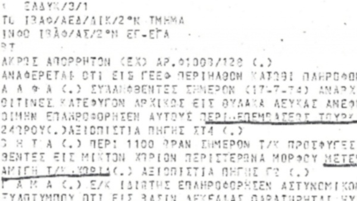 Η προδοσία της Κύπρου σ΄ ένα έγγραφο-φωτιά!