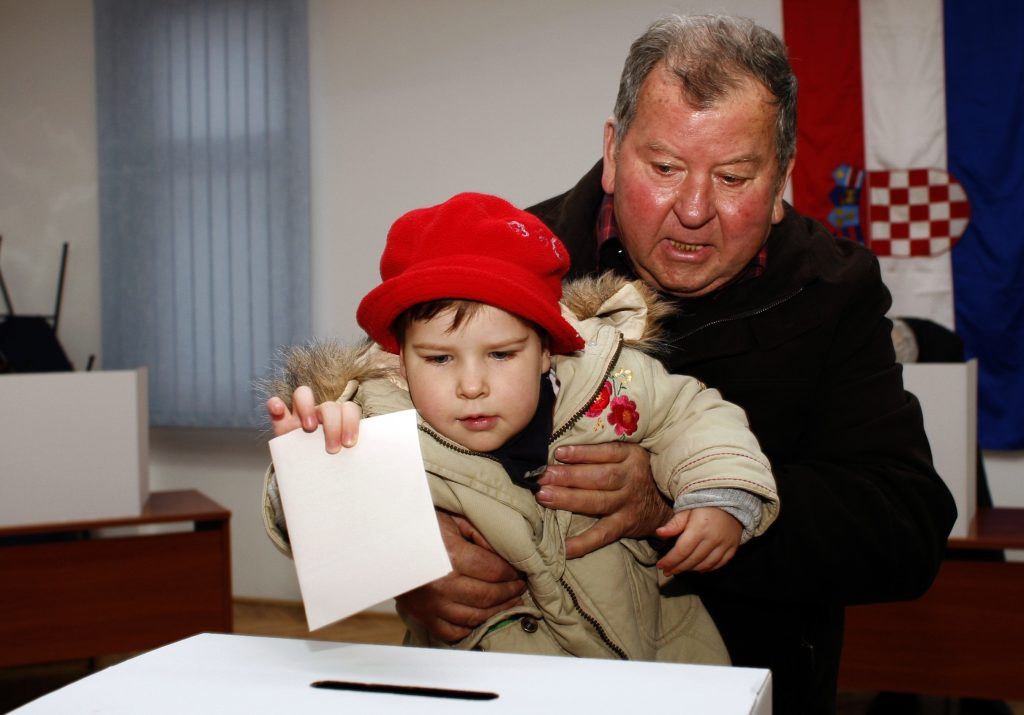Από τις εκλογές στην Κροατία ΦΩΤΟ REUTERS