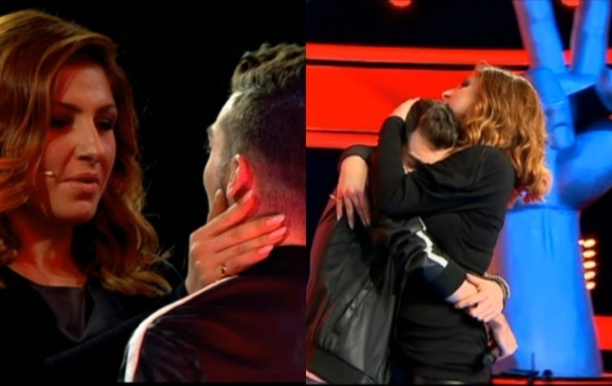 Παραλίγο να λιποθυμήσει στη σκηνή του Voice! Η αγκαλιά της Παπαρίζου τον… συνέφερε!
