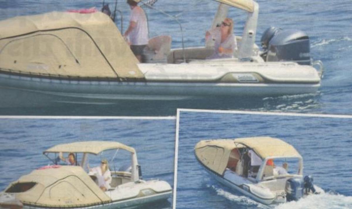 Ελένη Μενεγάκη: Τρυφερά φιλιά με τον Ματέο στο σκάφος – Όργωσαν τις Κυκλάδες!