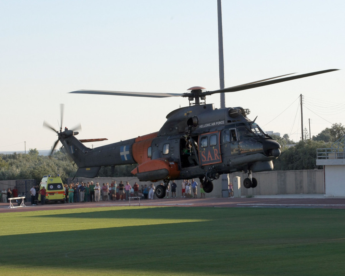Αερομεταφορά ασθενών με ελικόπτερο του στρατού