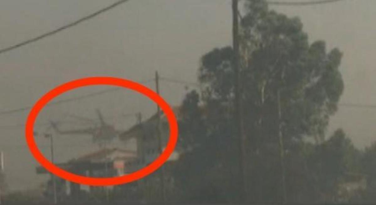 Φωτιά στη Λακωνία – Συγκλονιστικό βίντεο! Χειριστής “σώζει” ελικόπτερο την τελευταία στιγμή!