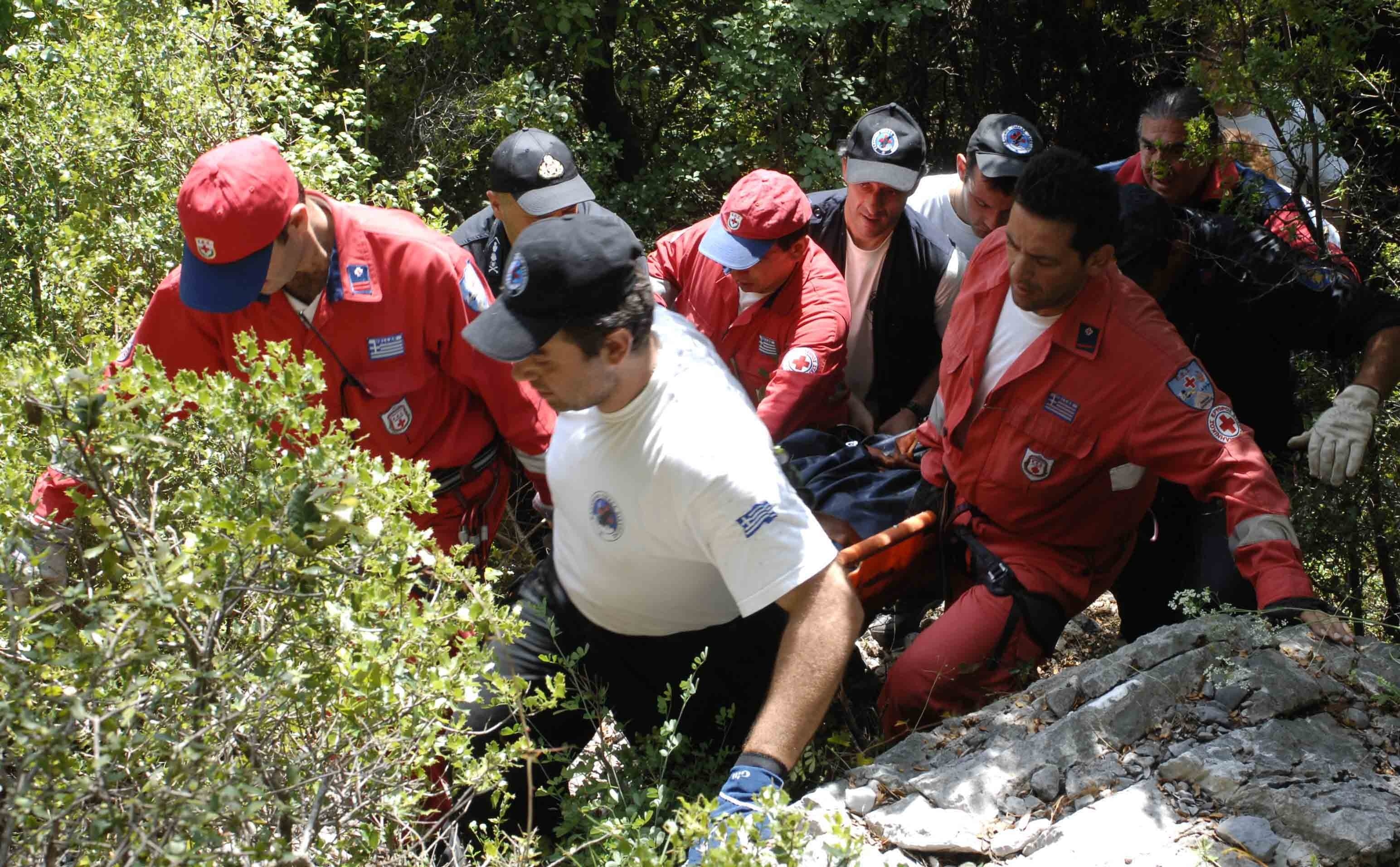 Eπιχείρηση διάσωσης τραυματία στα Λιβαδιώτικα Όρη