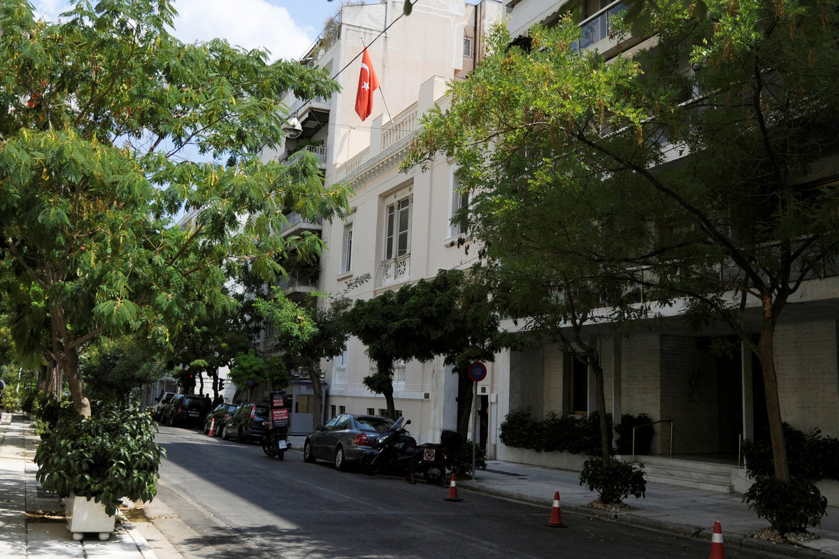 Η τουρκική πρεσβεία στην Αθήνα ΦΩΤΟ REUTERS