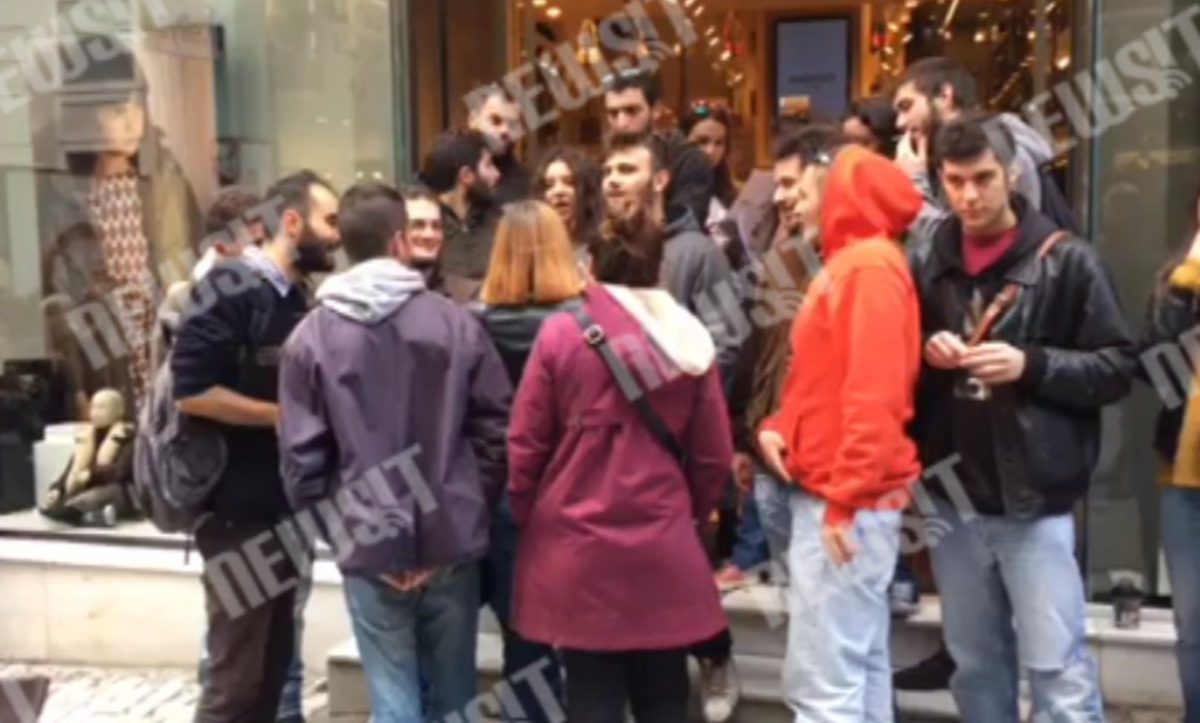 Ένταση σε κατάστημα Ερμού