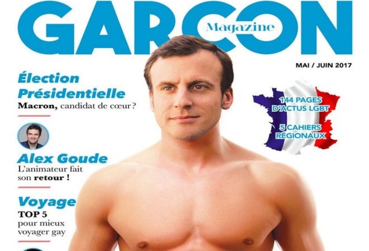 Ο Μακρόν “πρωταγωνιστεί” σε εξώφυλλο γκέι περιοδικού! [pic]